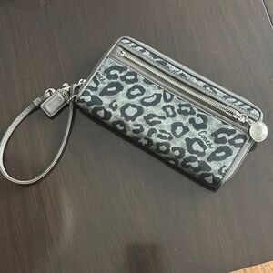 Coach Leopard Print Wristlet